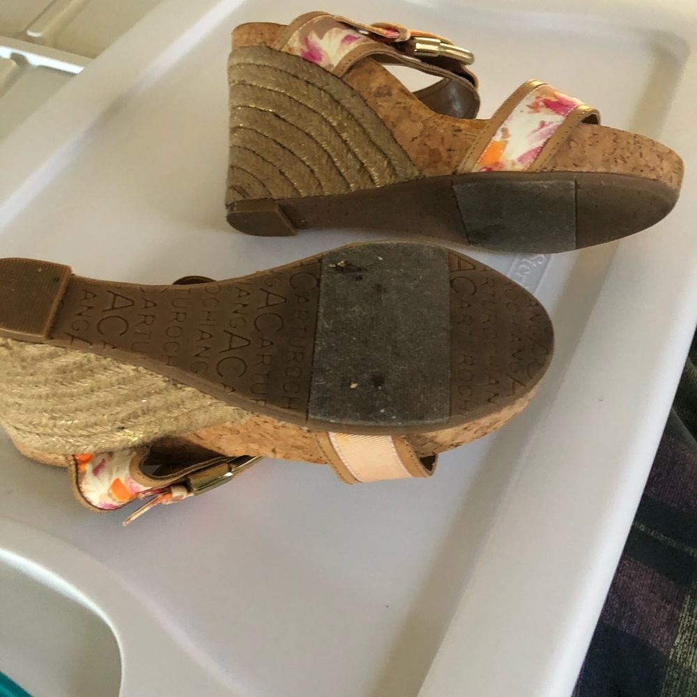 Sandals, Platform, Multicolored Two Straps - image 3